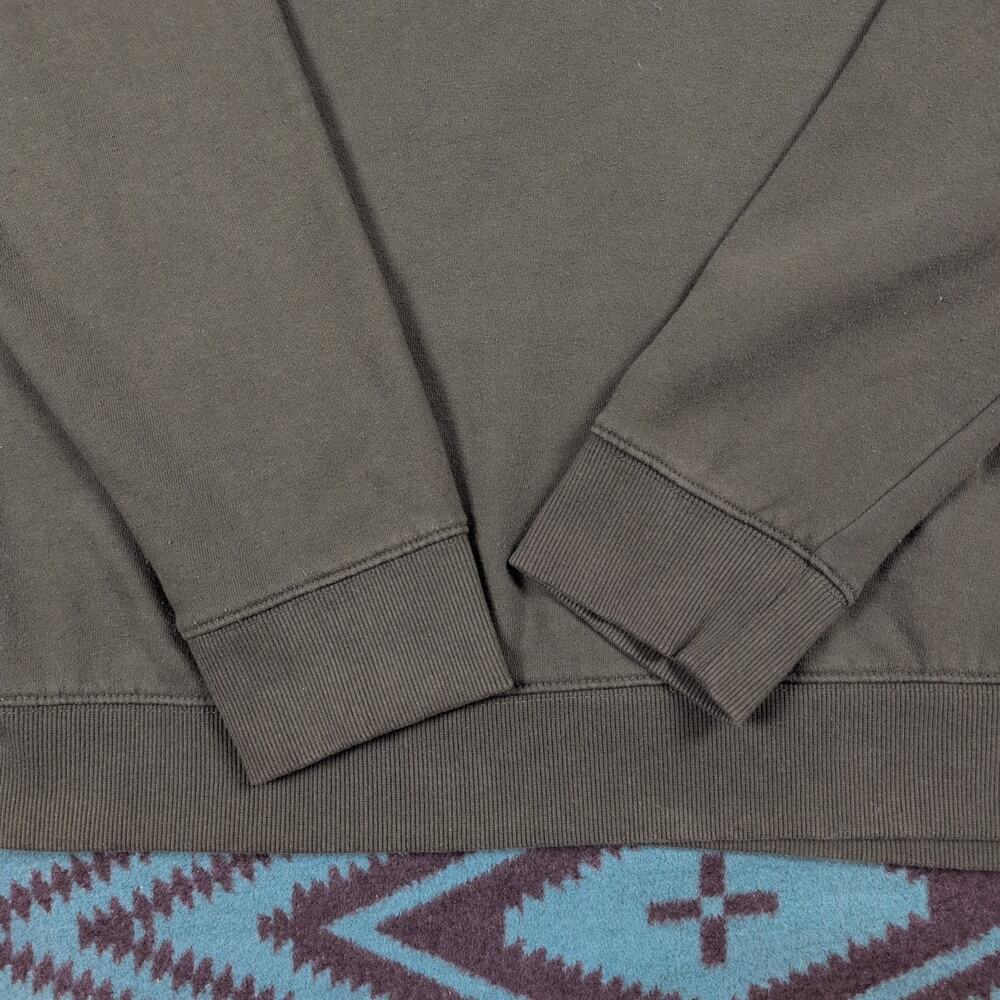 Richer Poorer Sweatshirt Small Olive Green Crewneck Raglan Fleece Pullover - Picture 10 of 10